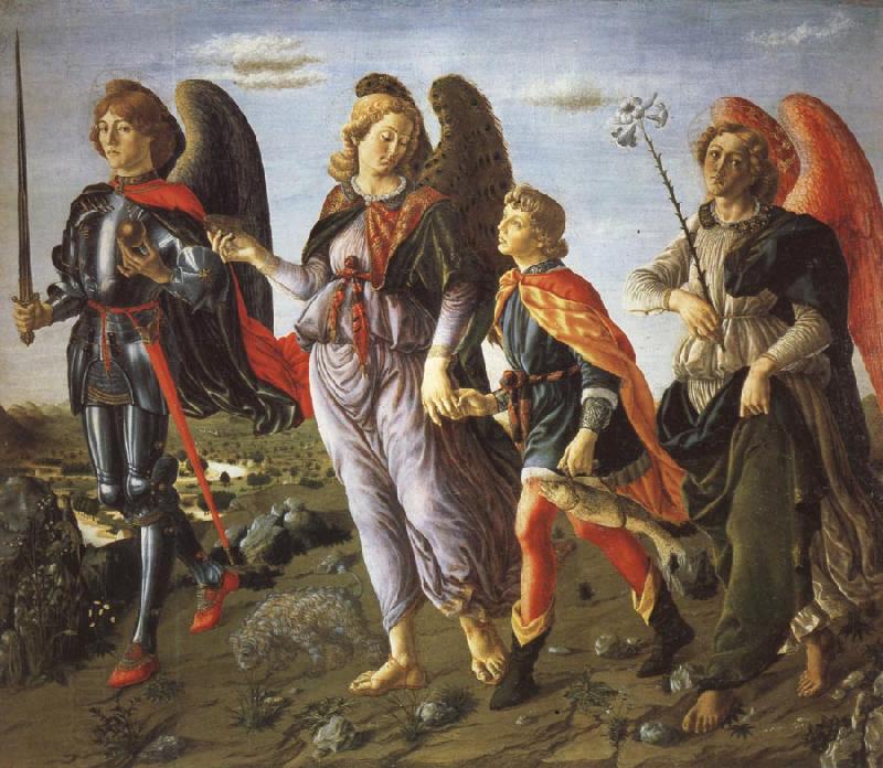 Francesco Botticini Tobias and the Tree Archangels
